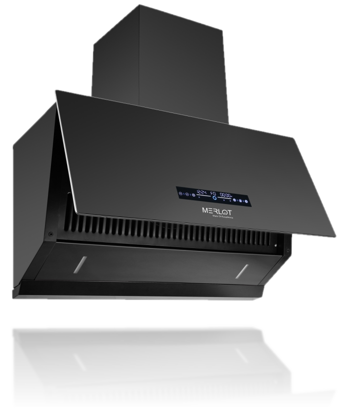 Merlot Myra 90 MS BLDC chimney with single-glass auto opening