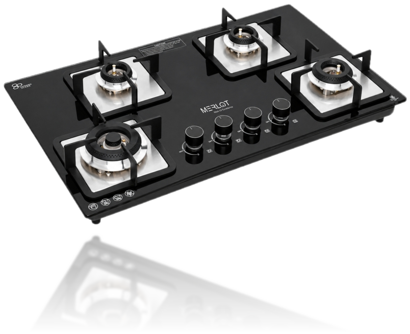Merlot Nobello built-in hob with brass burners